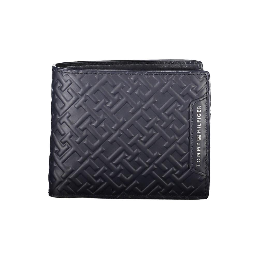 Tommy Hilfiger Blue Leather Men Wallet