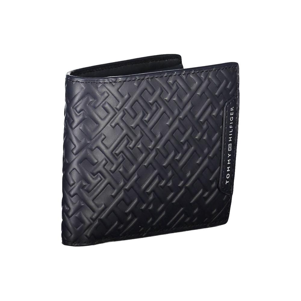 Tommy Hilfiger Blue Leather Men Wallet
