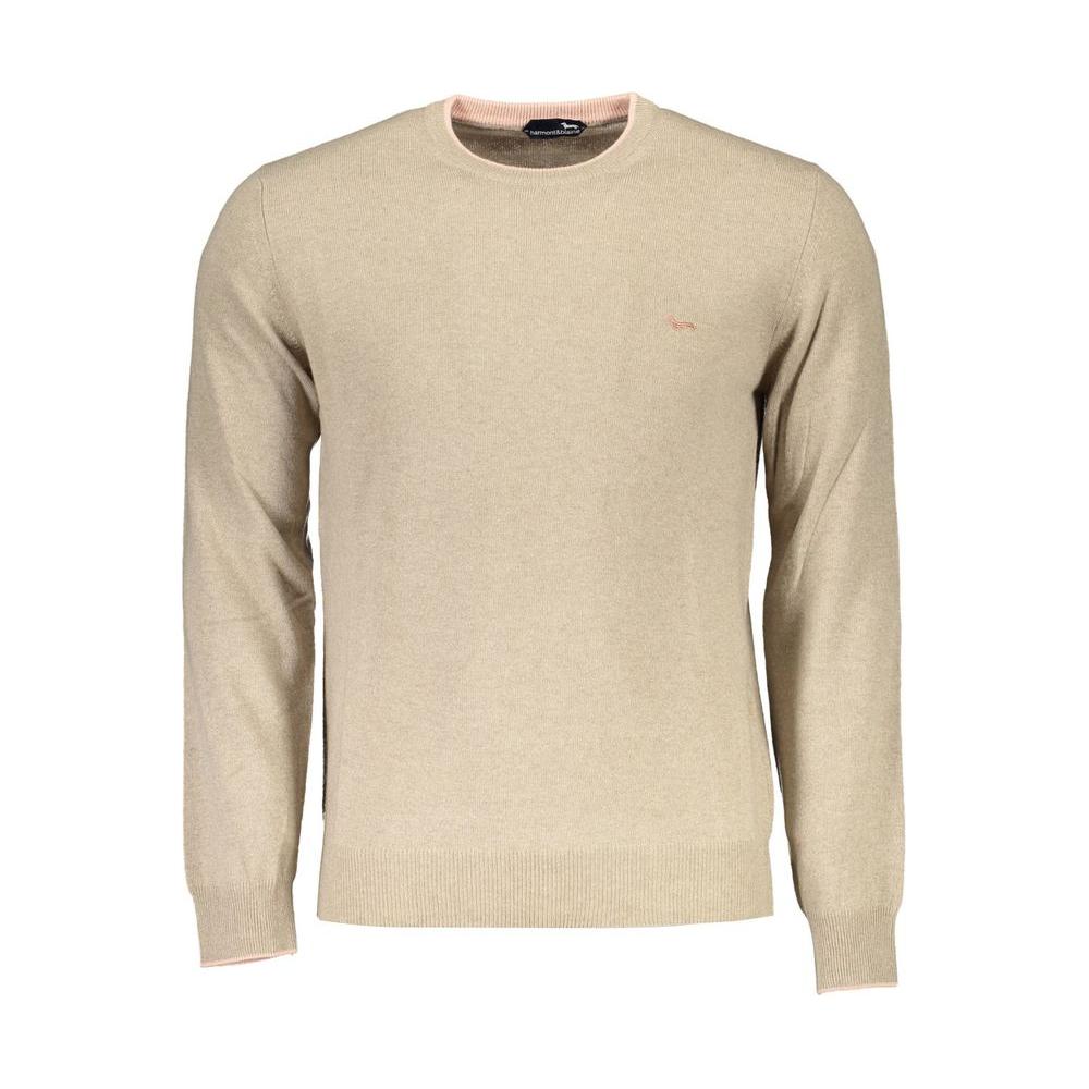 Harmont & Blaine Beige Wool Men Sweater