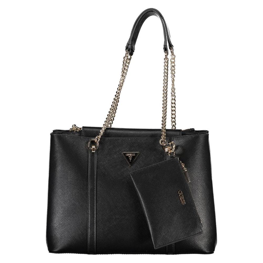Guess Jeans Black Polyethylene Handbag