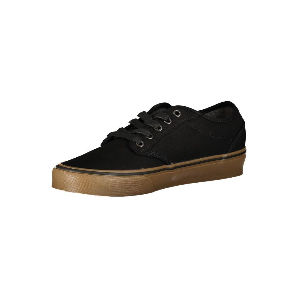 Vans Sleek Black Lace-Up Sports Sneakers