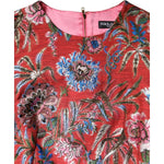 Dolce & Gabbana Red Floral Jacquard A-line Mini Dress DR81641-36