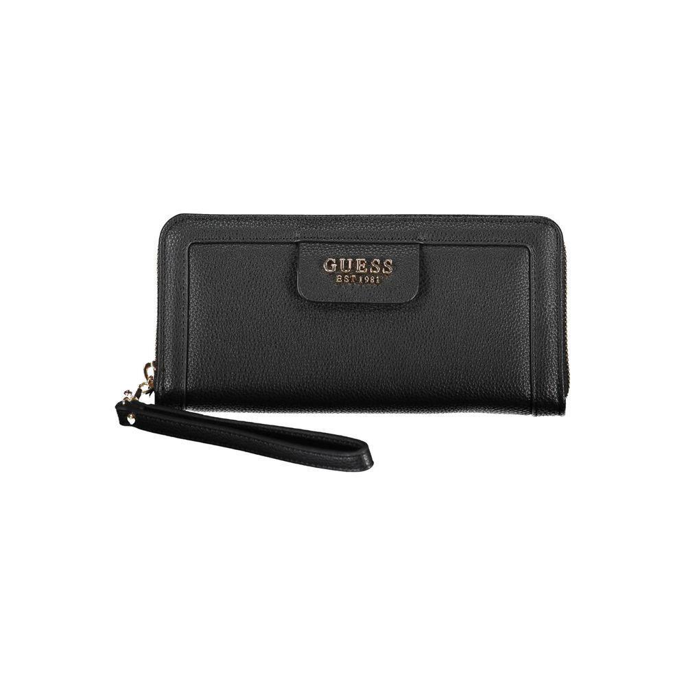 Guess Jeans Black Polyethylene Women Wallet GU-22390