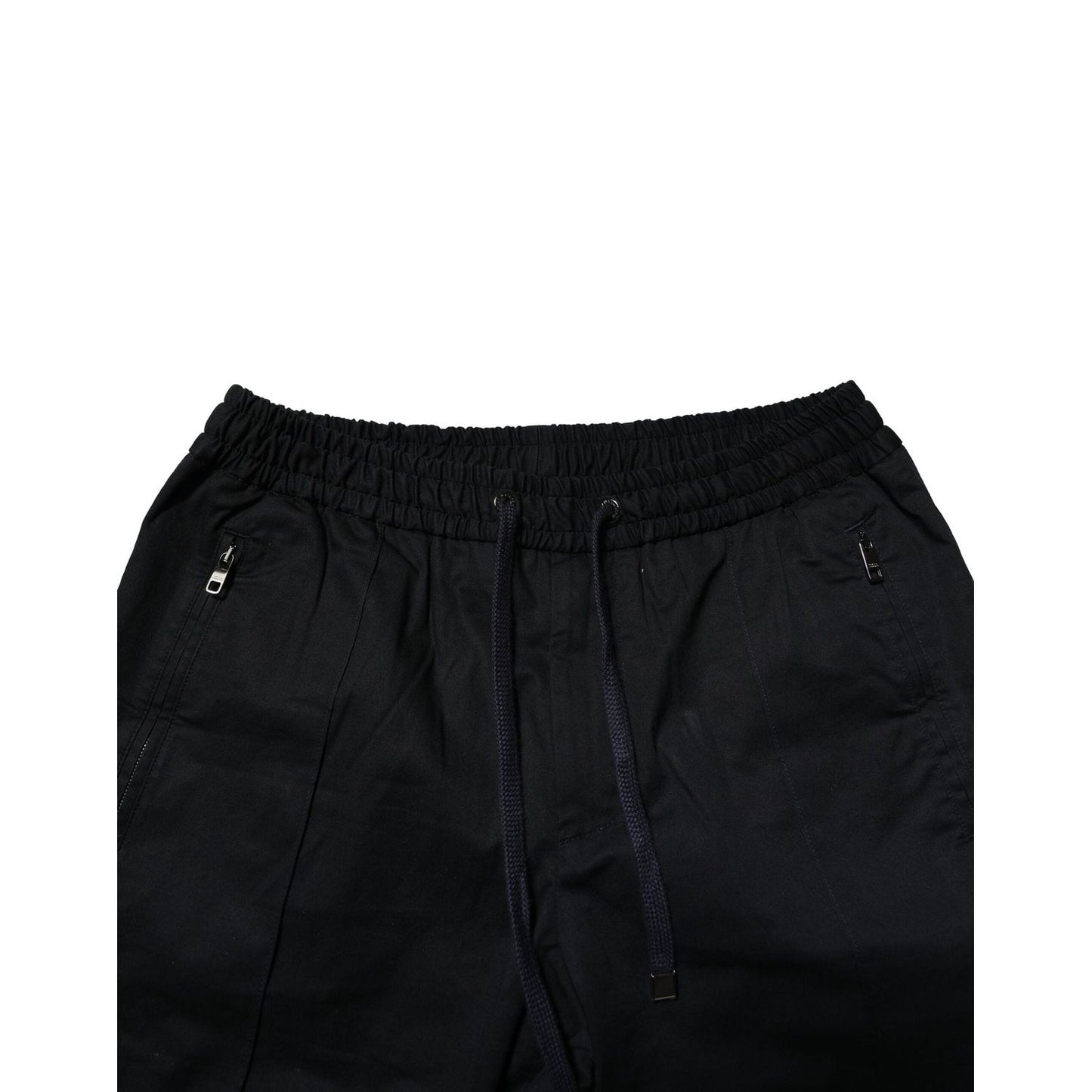Dolce & Gabbana Black Cotton Mid Waist Jogger Pants PAN76471-46