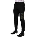 Dolce & Gabbana Black Cotton Cargo Dress Men Pants PAN76474-46