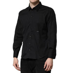 Dolce & Gabbana Black SARTORIA Cotton Formal Men Dress Shirt TSH90657-42