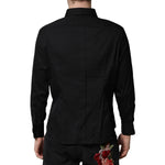 Dolce & Gabbana Black SARTORIA Cotton Formal Men Dress Shirt TSH90657-42
