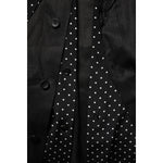 Dolce & Gabbana Black Polka Dot Collar Tie Neck Casual Shirt TSH90709-37