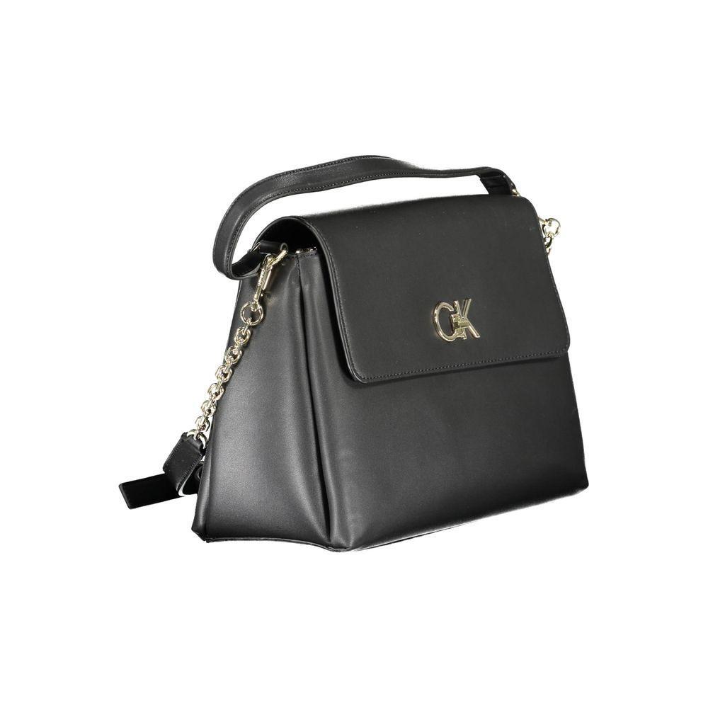 Calvin Klein Black Polyester Women Handbag CA-15386