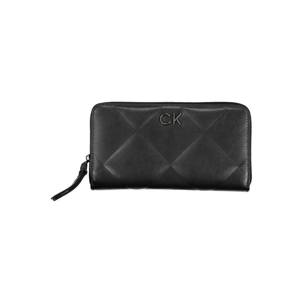 Calvin Klein Sleek Black RFID Blocking Wallet with Logo CA-26214