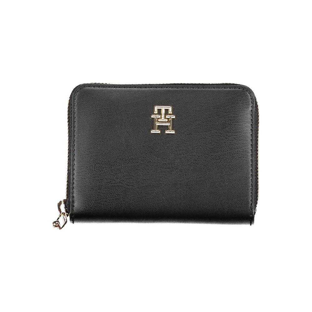 Tommy Hilfiger Black Polyethylene Women Wallet TO-26334
