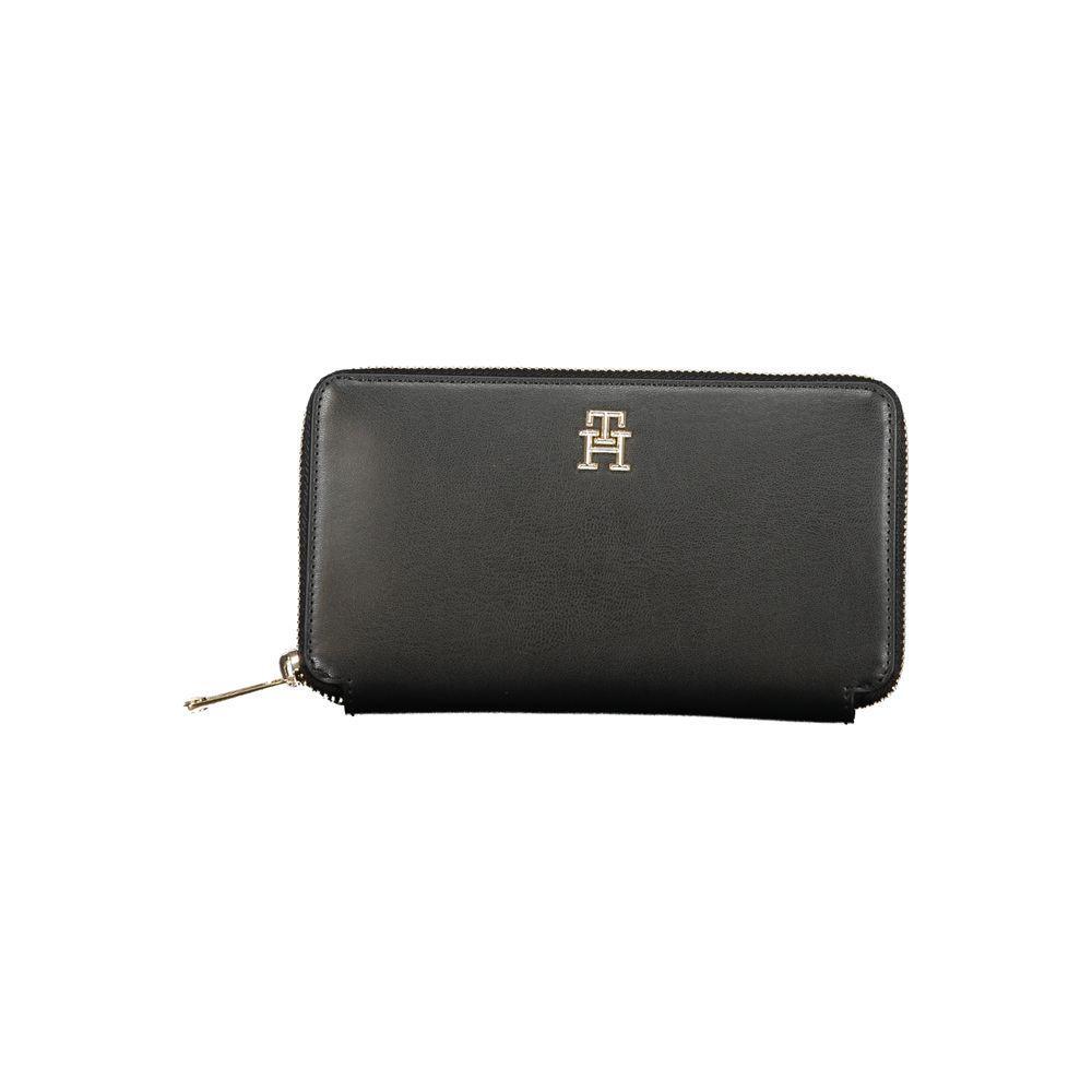 Tommy Hilfiger Black Polyethylene Wallet TO-30739