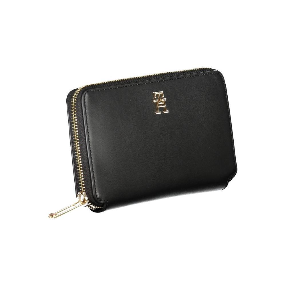 Tommy Hilfiger Black Polyethylene Wallet TO-30739