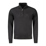 Coveri Moving Black Viscose Men Sweater CO-33041-XXL