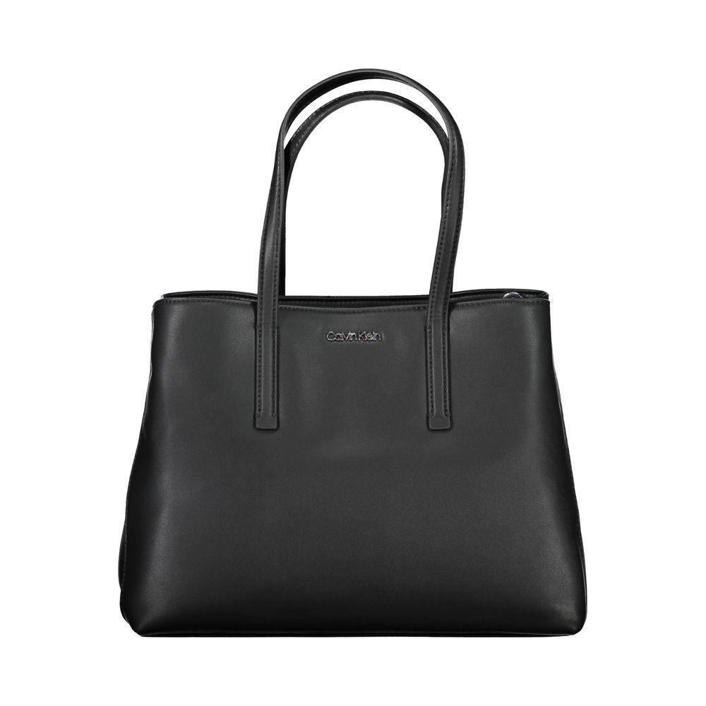 Calvin Klein Black Polyester Women Handbag CA-37286