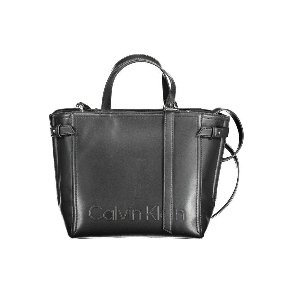 Calvin Klein Black Polyester Women Handbag CA-14464