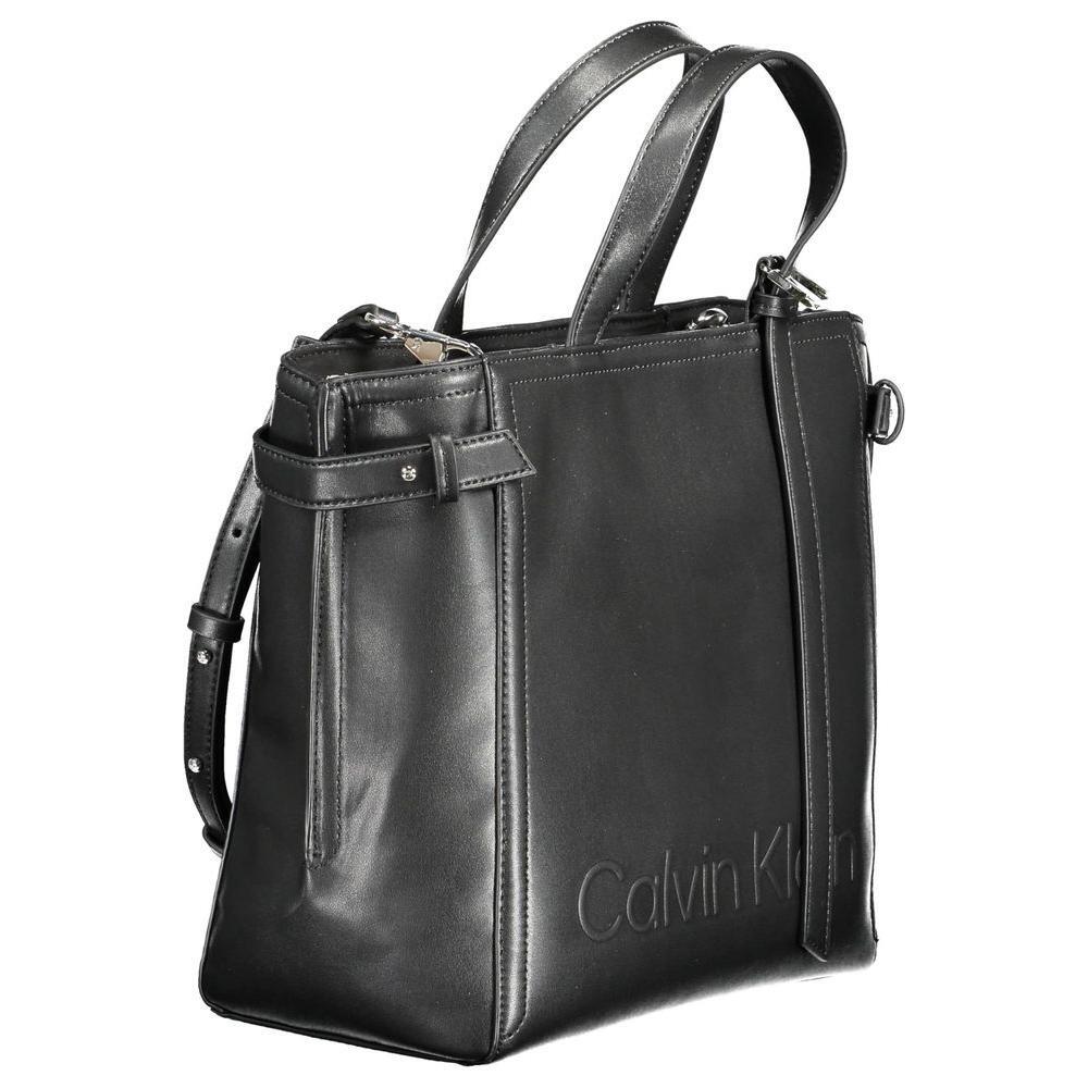 Calvin Klein Black Polyester Women Handbag CA-14464
