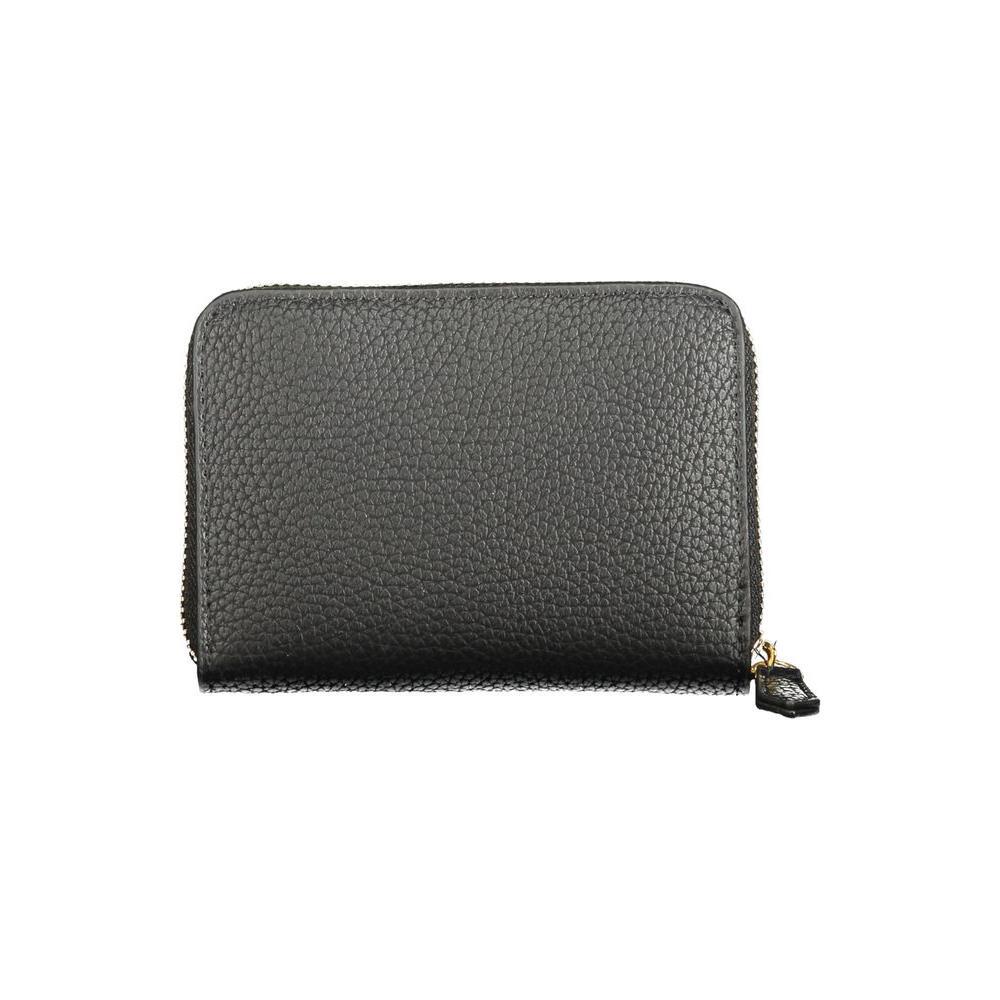 Mario Valentino Black Polyethylene Wallet VA-36165