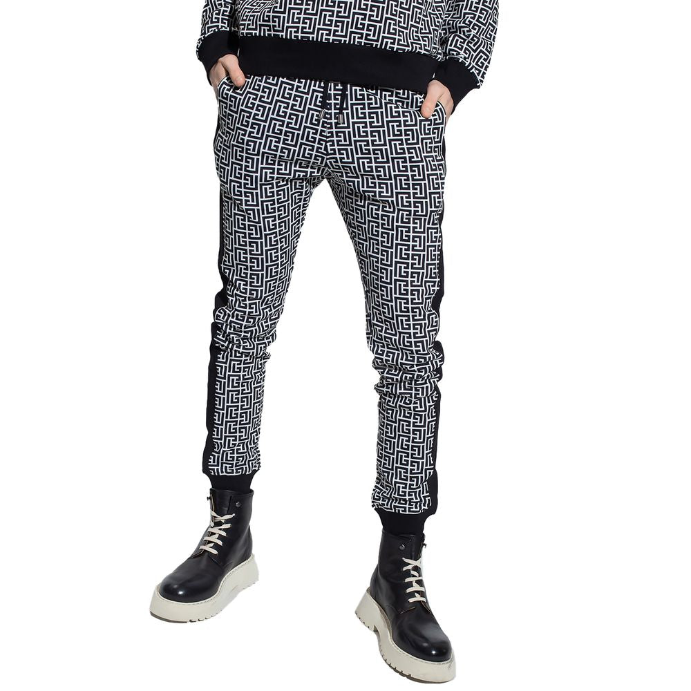 Balmain Black Cotton Jeans & Pant BA-15483-S