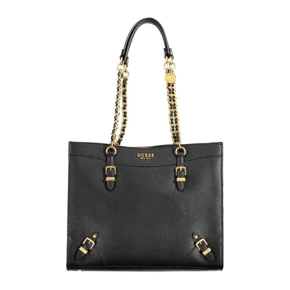 Guess Jeans Black Polyethylene Women Handbag GU-18470