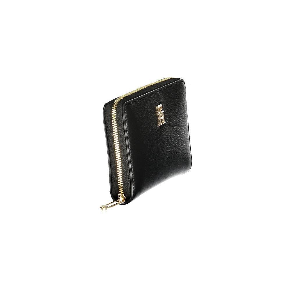 Tommy Hilfiger Black Polyethylene Women Wallet TO-36339