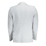 Gant White Cotton Men Jacket GA-1573-52-FBB-410