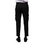 Dolce & Gabbana Black Cotton Formal Men Cropped Pants PAN75866-44