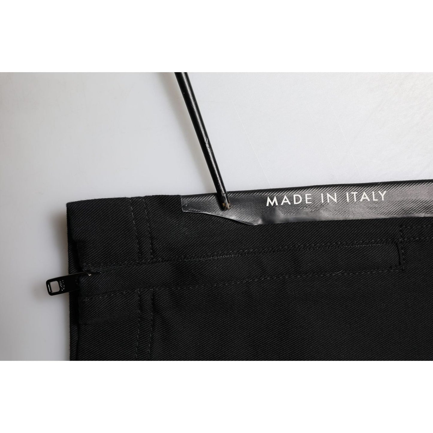 Dolce & Gabbana Black Cotton Formal Men Cropped Pants PAN75866-44