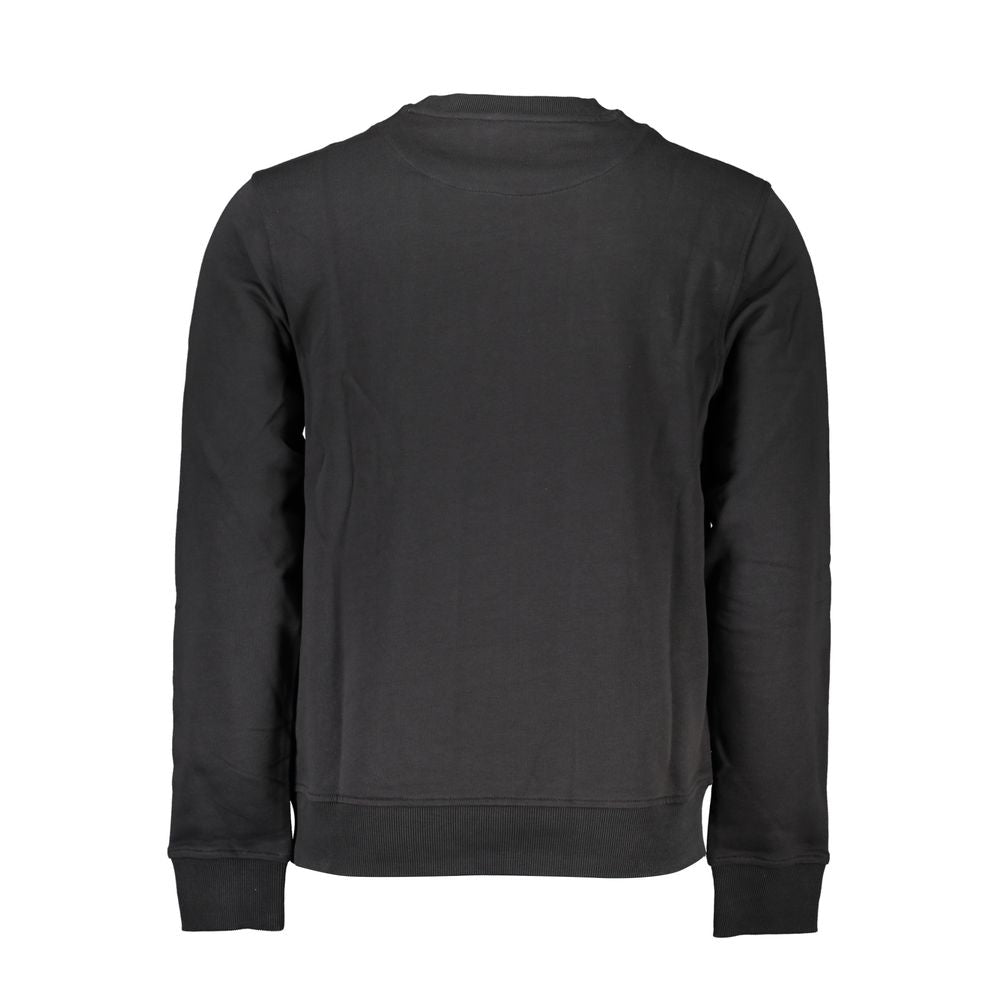 Harmont & Blaine Sleek Black Long-Sleeved Crew Neck Sweatshirt HA-23602-XL
