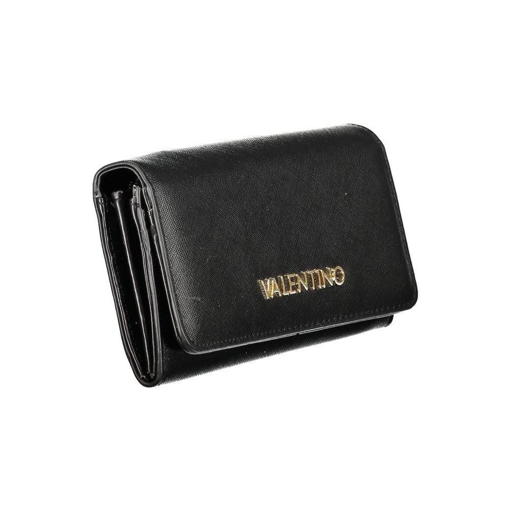 Mario Valentino Black Polyethylene Wallet VA-36191