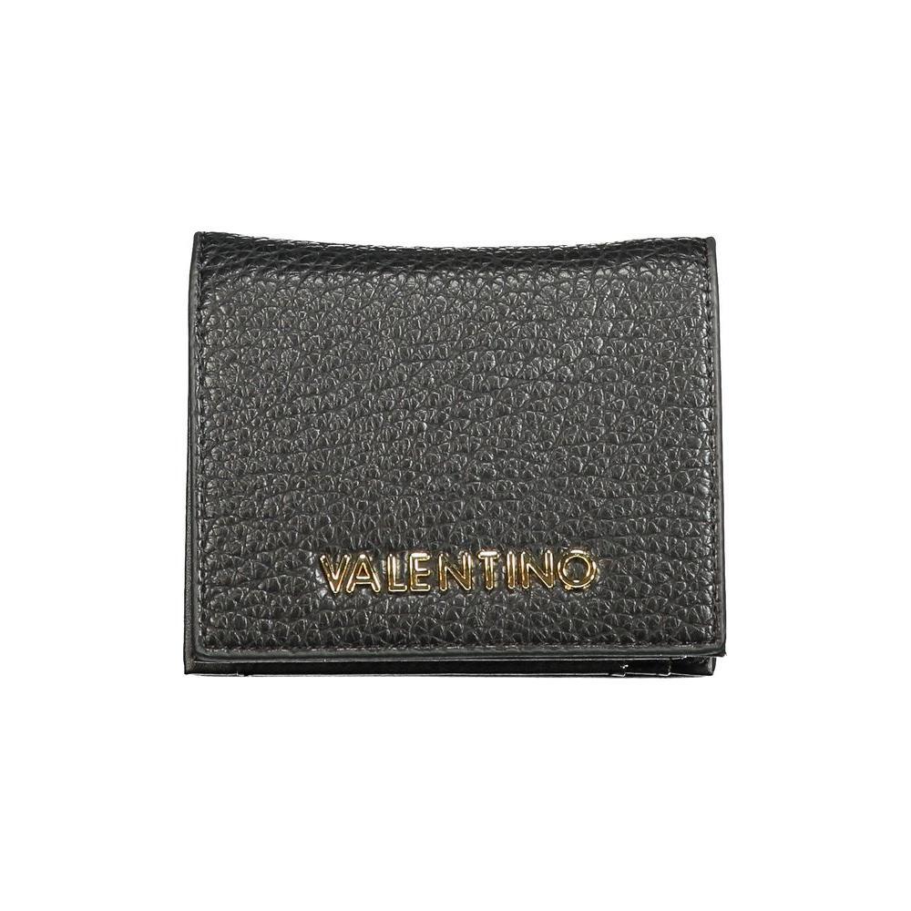 Mario Valentino Black Polyethylene Wallet VA-36158