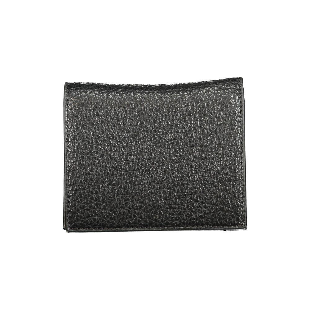 Mario Valentino Black Polyethylene Wallet VA-36158