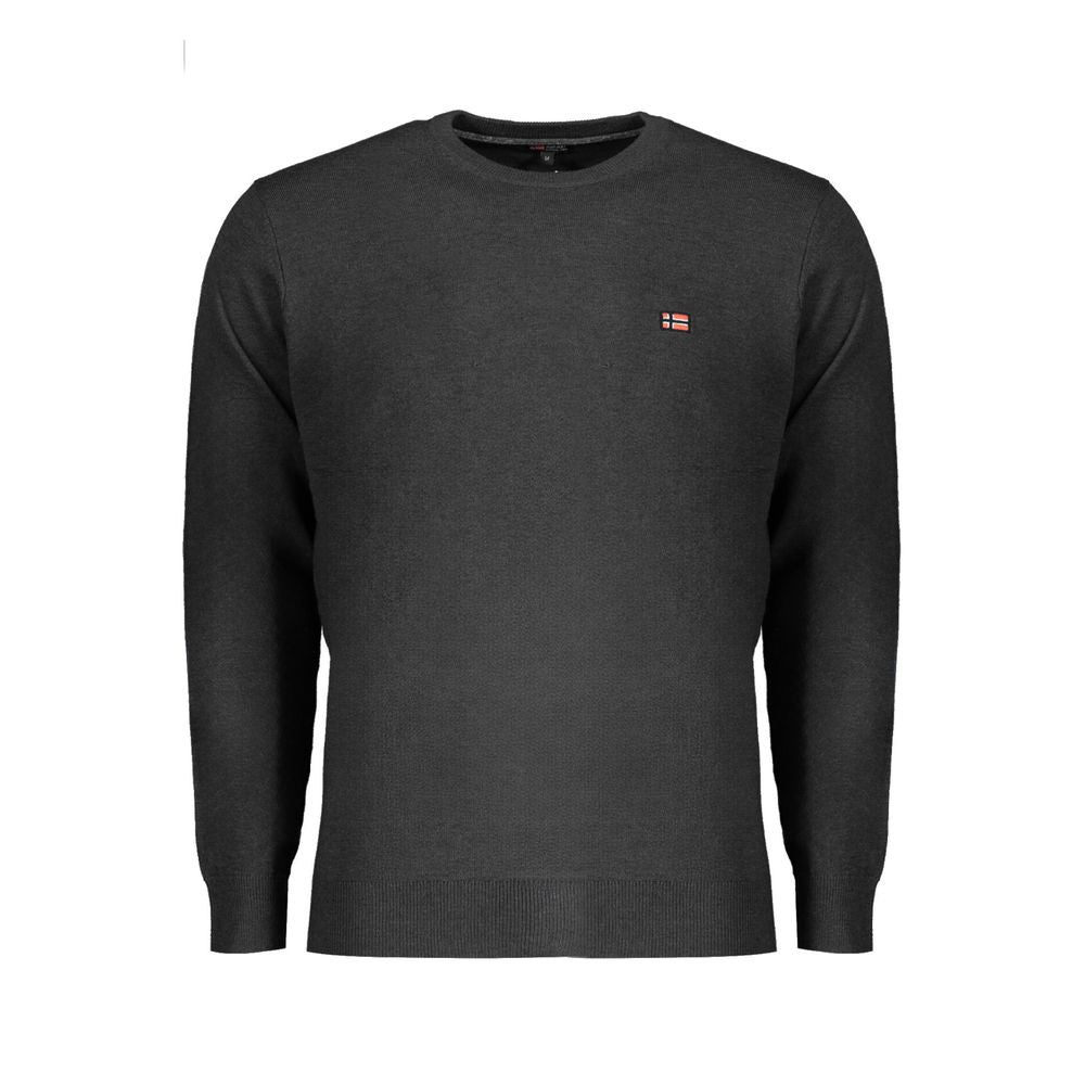 Norway 1963 Black Wool Men Sweater NO-32038-3XL