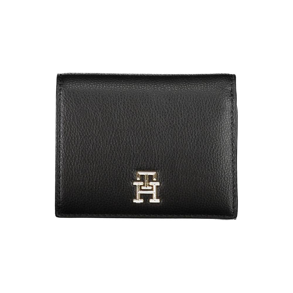 Tommy Hilfiger Black Polyethylene Women Wallet TO-20474
