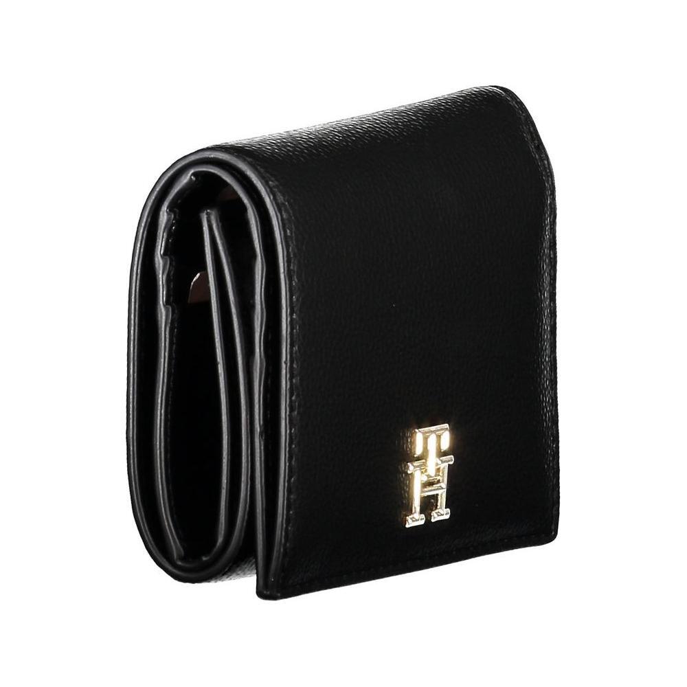 Tommy Hilfiger Black Polyethylene Women Wallet TO-20474