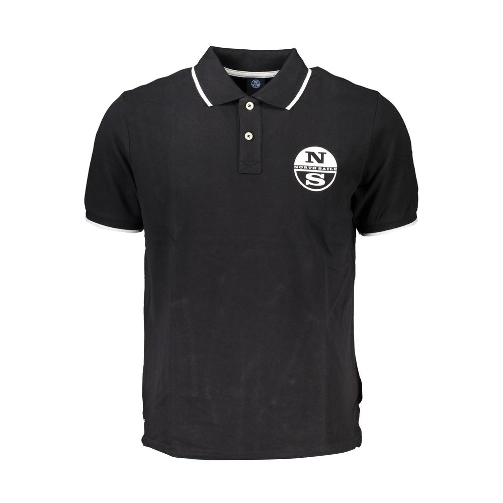 North Sails Black Cotton Polo Shirt NO-27335-S