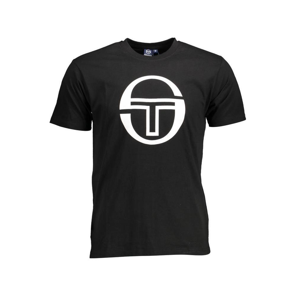 Sergio Tacchini Black Cotton Men T-Shirt SE-37743-XL