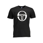 Sergio Tacchini Black Cotton Men T-Shirt SE-37743-XL