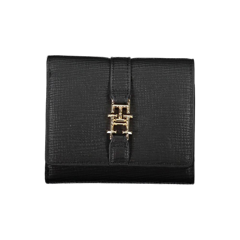 Tommy Hilfiger Black Polyethylene Women Wallet TO-20470