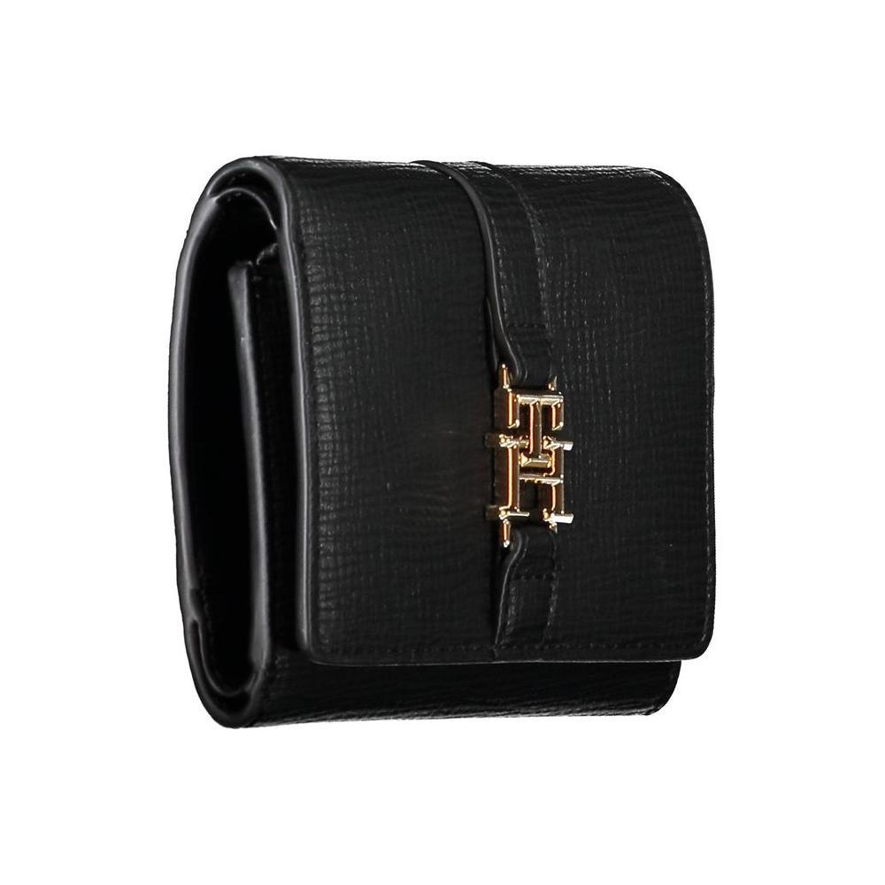 Tommy Hilfiger Black Polyethylene Women Wallet TO-20470