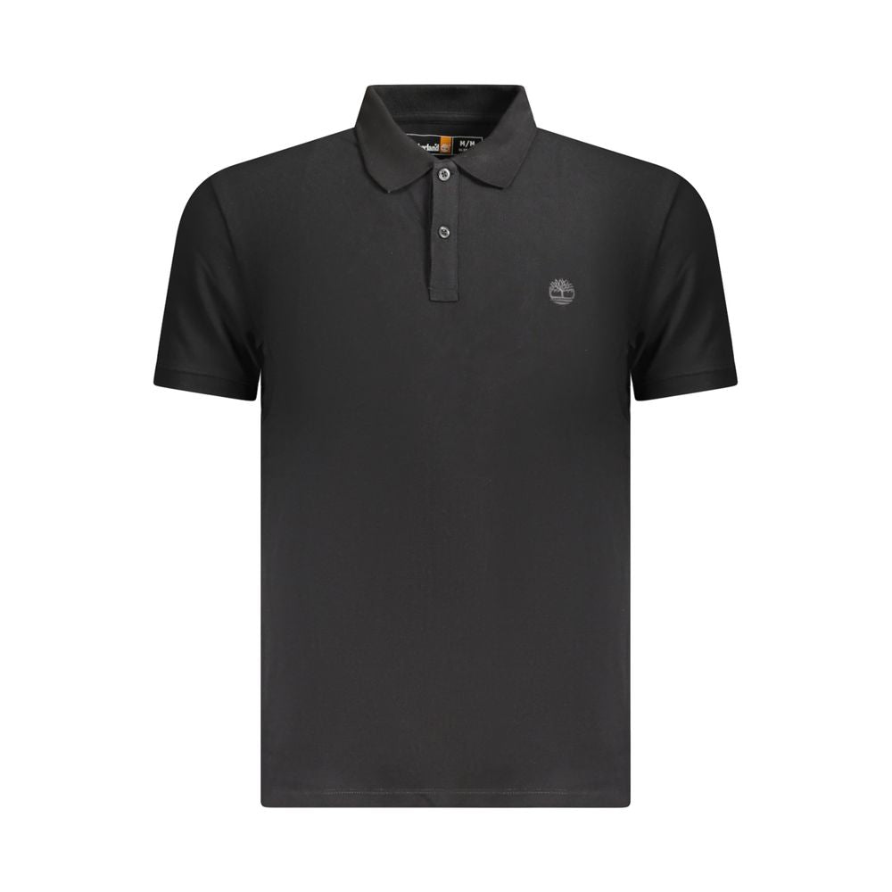 Timberland Black Cotton Men Polo Shirt TI-35451-S