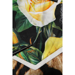 Dolce & Gabbana Black Silk Floral Crew Neck Pullover Sweater TSH906921-48