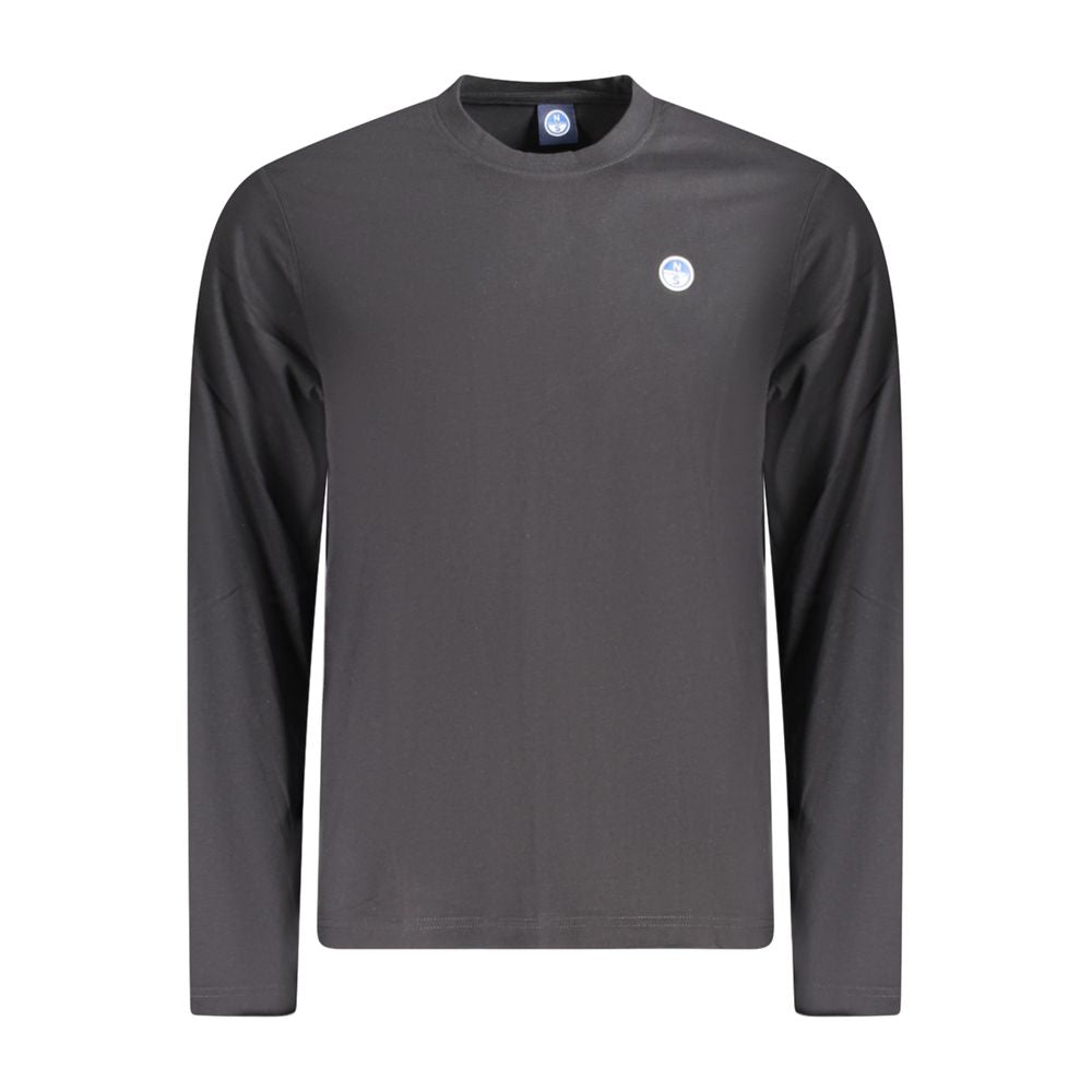 North Sails Black Cotton Men T-Shirt NO-35792-S