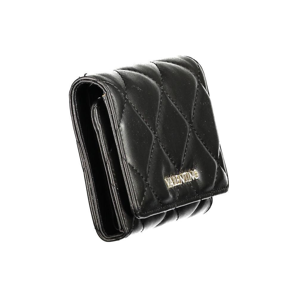 Mario Valentino Black Polyethylene Wallet VA-36197