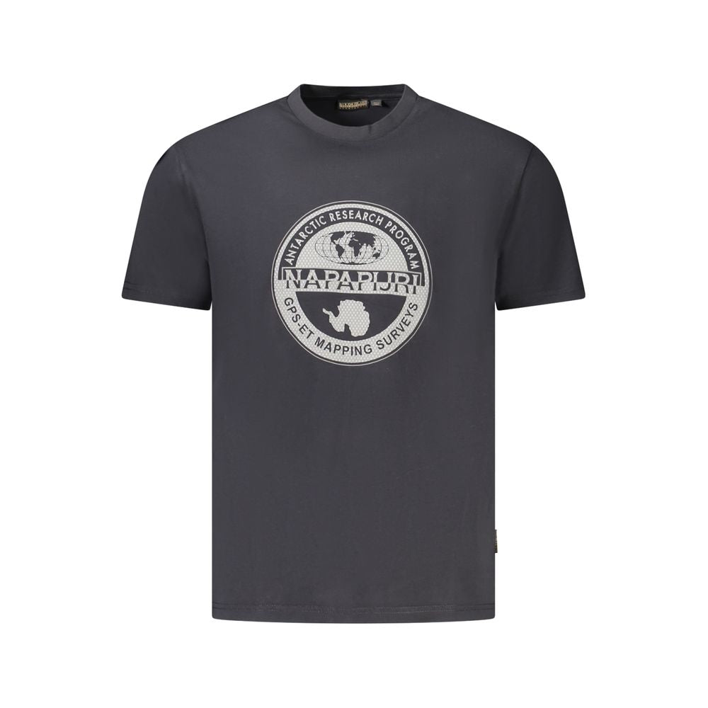 Napapijri Black Cotton Men T-Shirt NA-35889-S