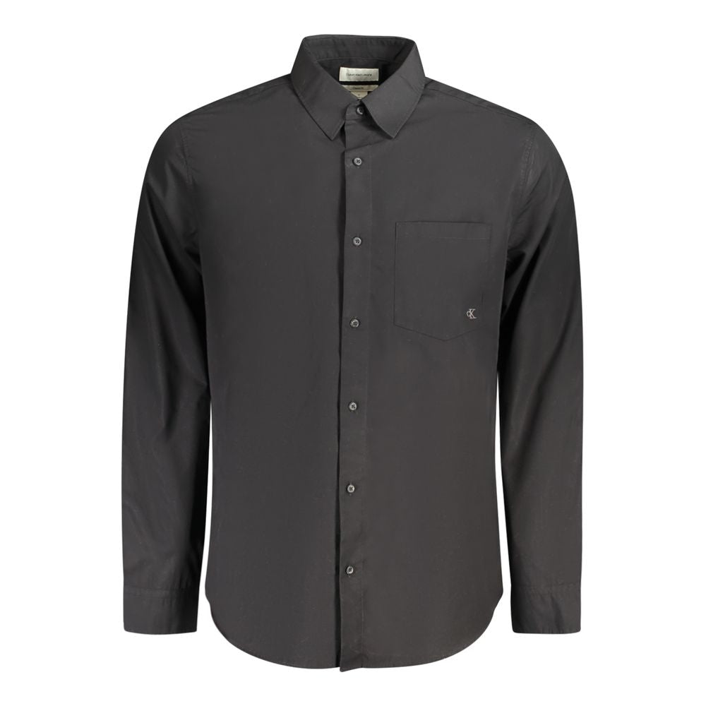 Calvin Klein Black Cotton Shirt CA-35633-S