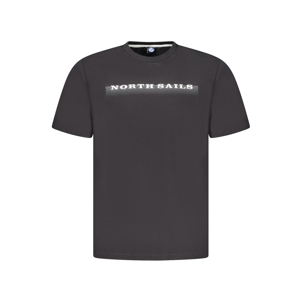 North Sails Black Cotton Men TShirt NO-35026-S