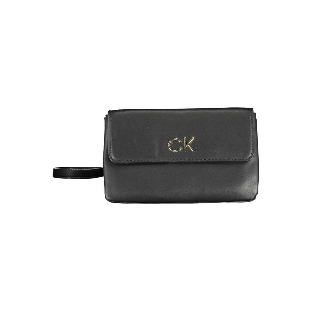 Calvin Klein Black Polyester Handbag CA-15394