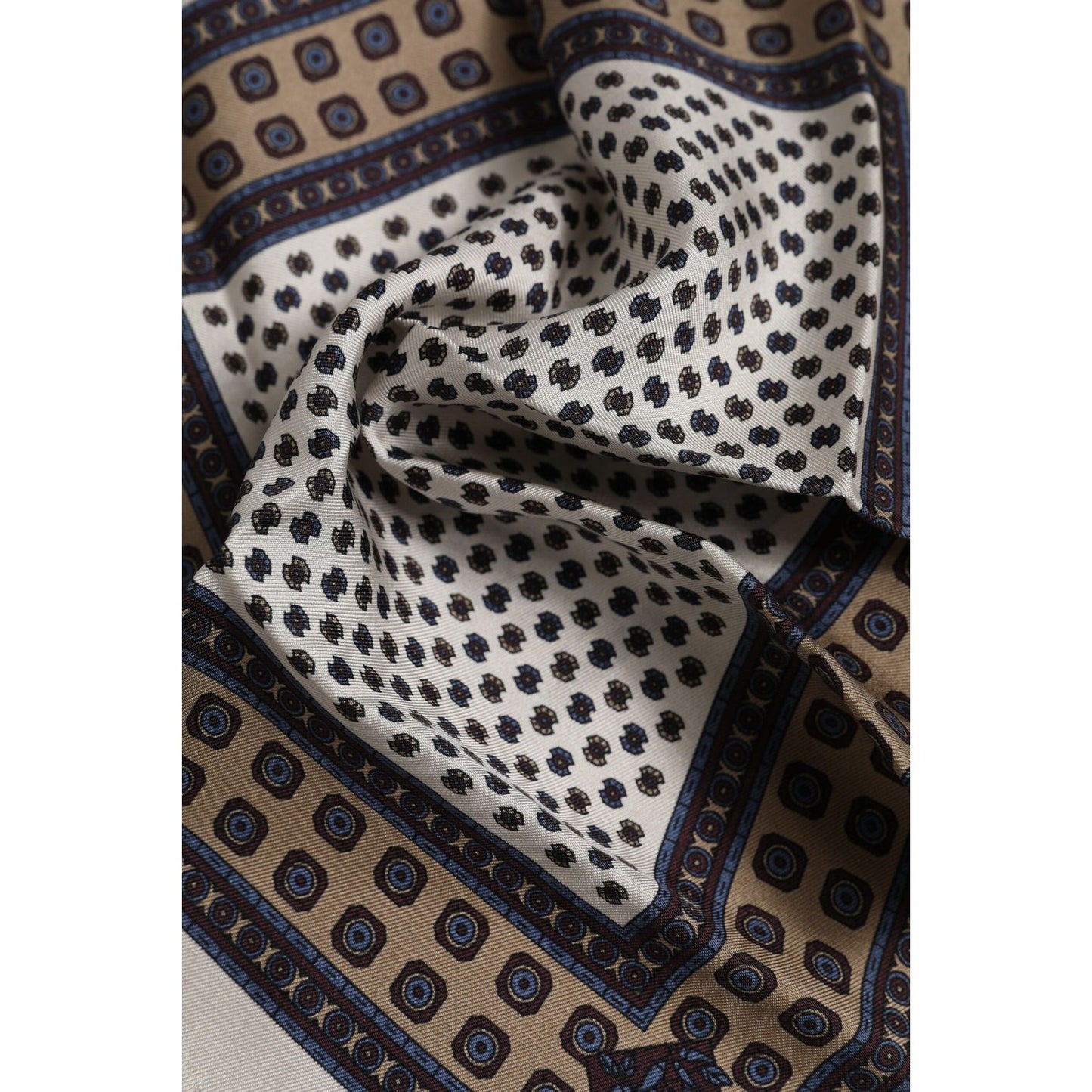 Dolce & Gabbana Multicolor Patterned Square Men Foulard Scarf