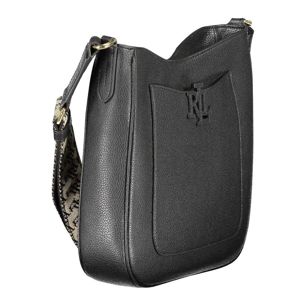 Ralph Lauren Black Leather Handbag RA-13192